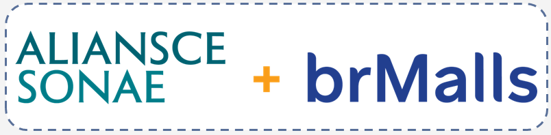 Logos da Aliansce Sonae e da brMalls