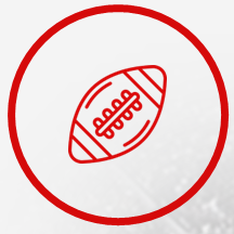 Ícone de bola de futebol americano